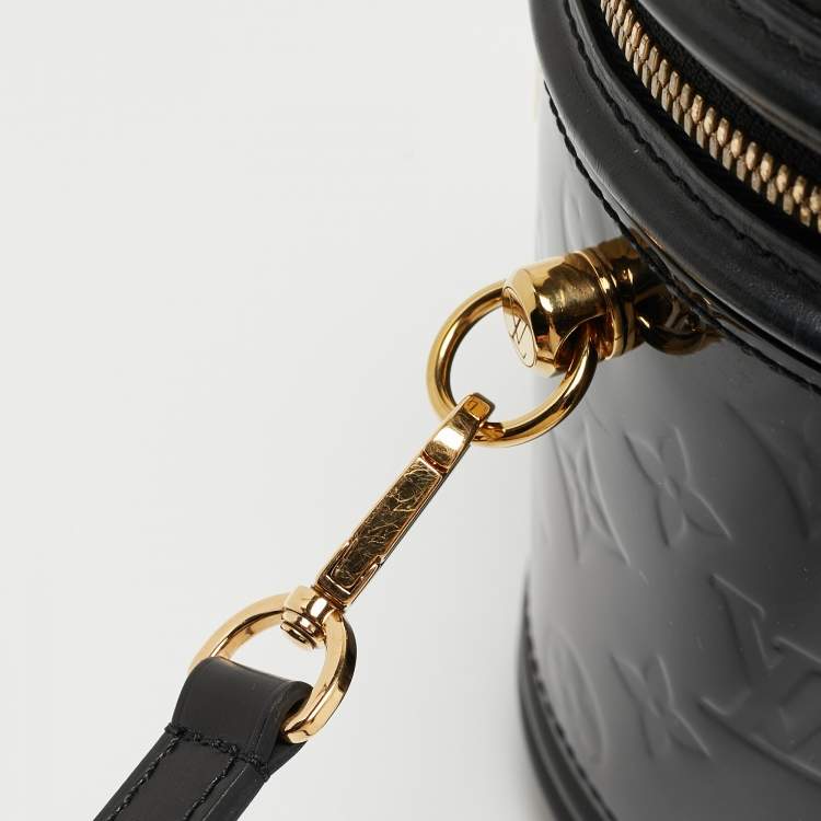 Pre Owned Louis Vuitton Black Monogram Vernis Cannes Bag