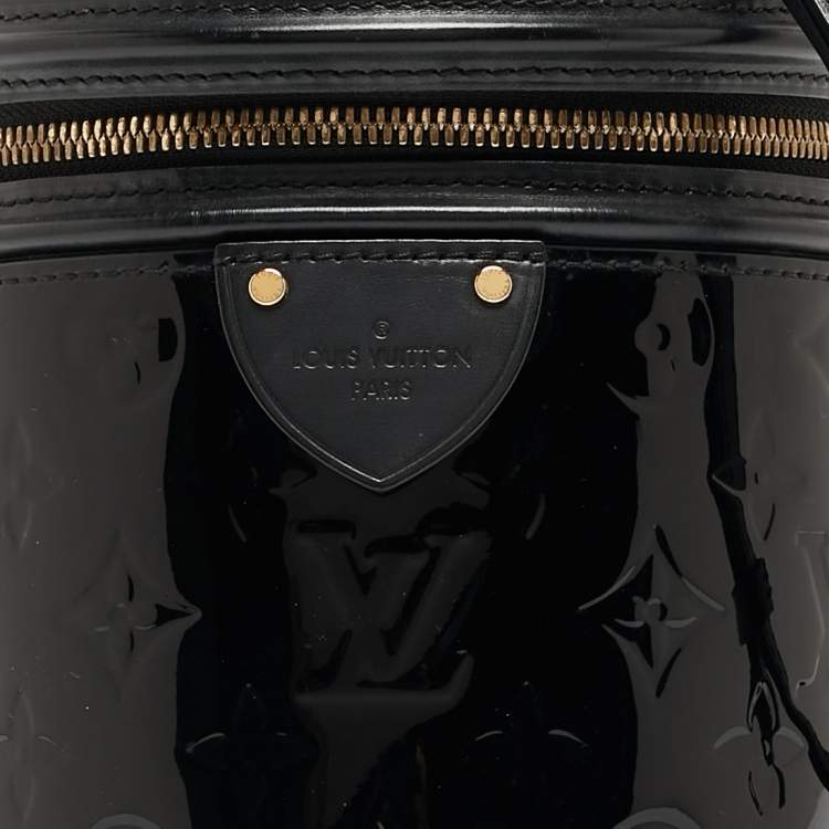 Pre Owned Louis Vuitton Black Monogram Vernis Cannes Bag