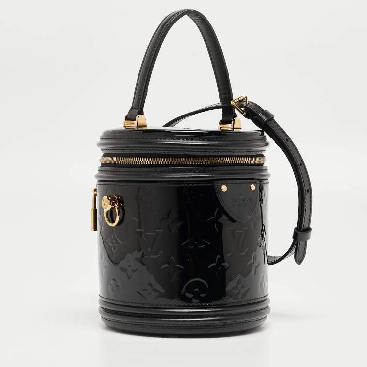 Pre Owned Louis Vuitton Black Monogram Vernis Cannes Bag