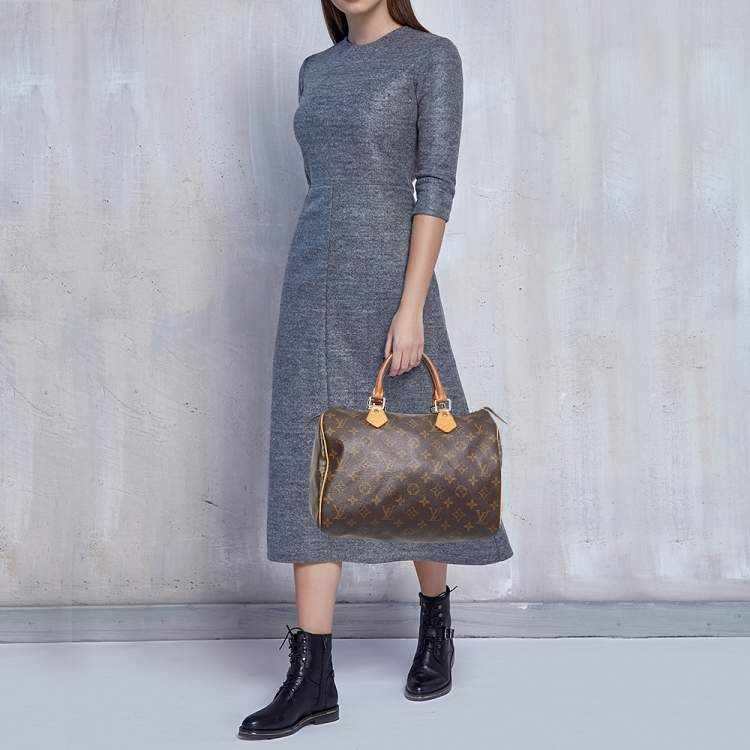 Pre Owned Louis Vuitton Monogram Canvas Speedy 30 Bag