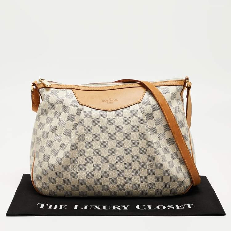 Pre Owned Louis Vuitton Damier Azur Canvas Siracusa MM Bag
