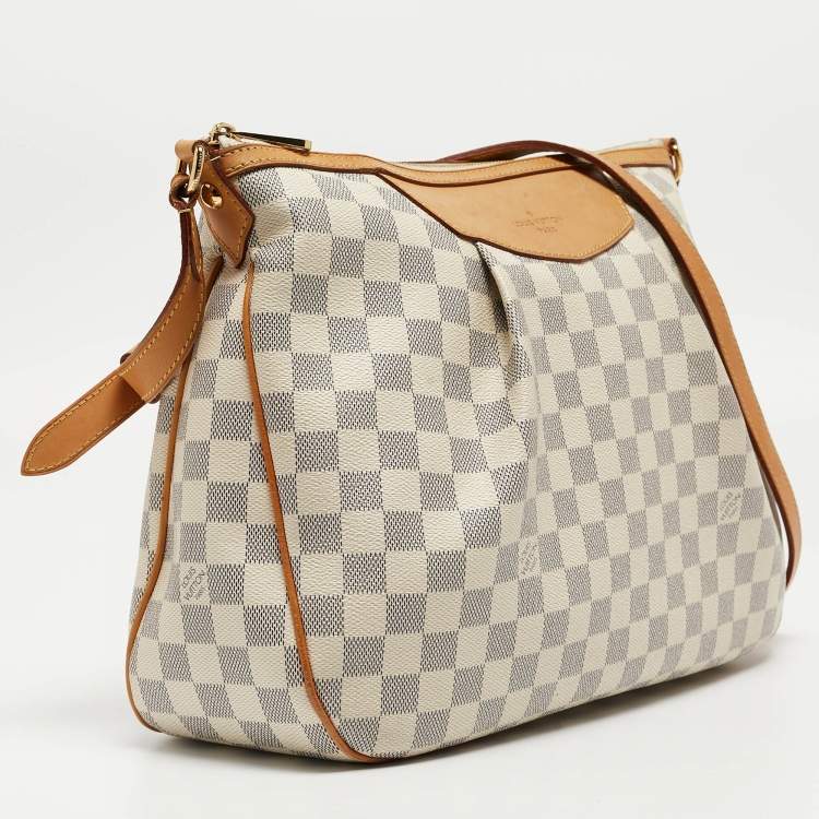 Pre Owned Louis Vuitton Damier Azur Canvas Siracusa MM Bag