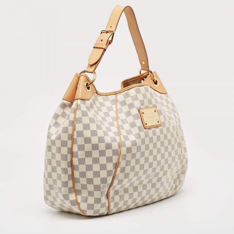 Pre Owned Louis Vuitton Damier Azur Canvas Galliera GM Bag