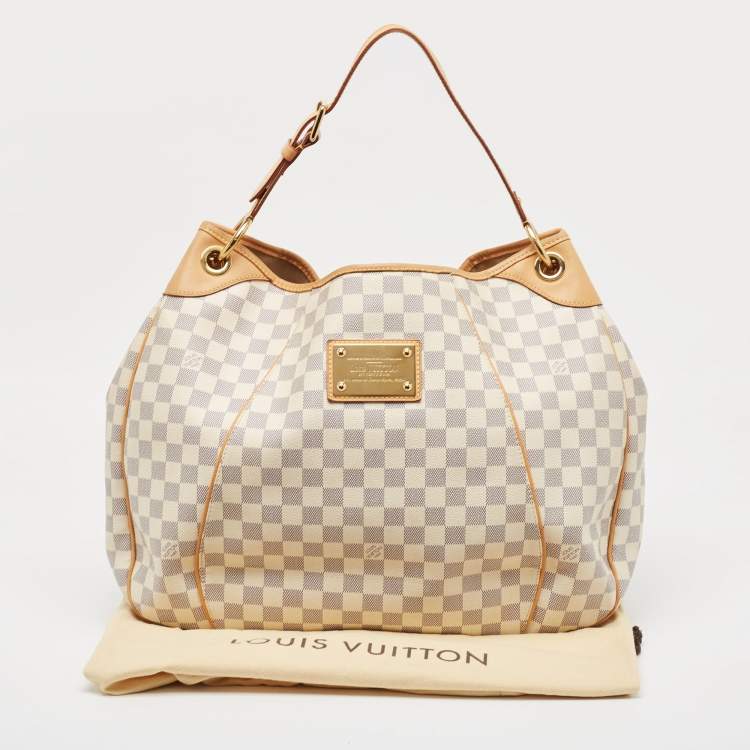 Pre Owned Louis Vuitton Damier Azur Canvas Galliera GM Bag