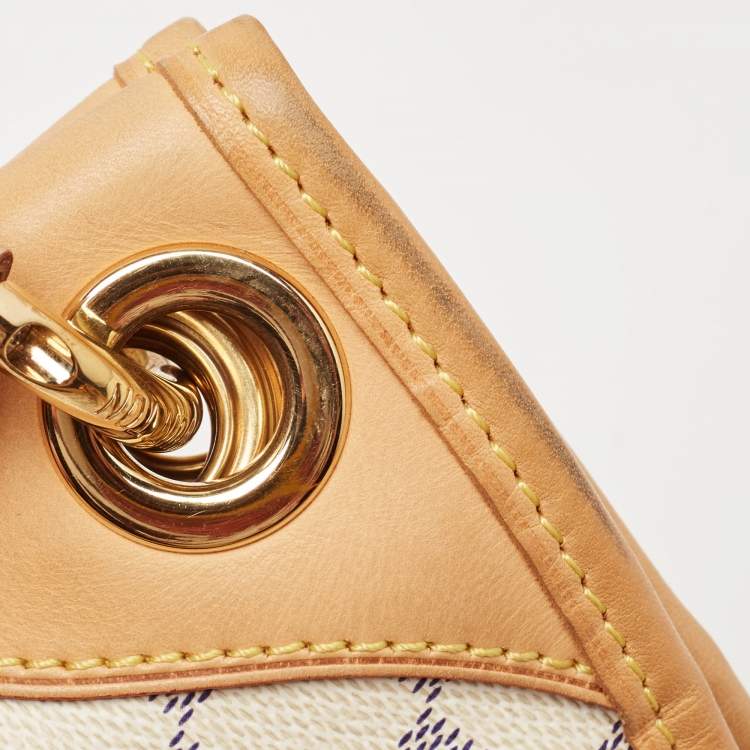 Pre Owned Louis Vuitton Damier Azur Canvas Galliera GM Bag