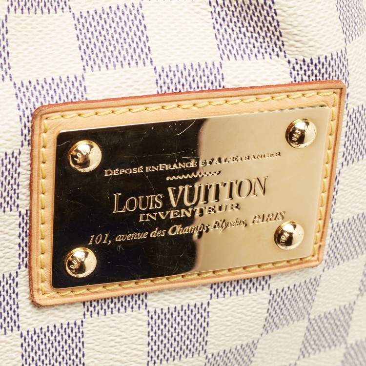 Pre Owned Louis Vuitton Damier Azur Canvas Galliera GM Bag