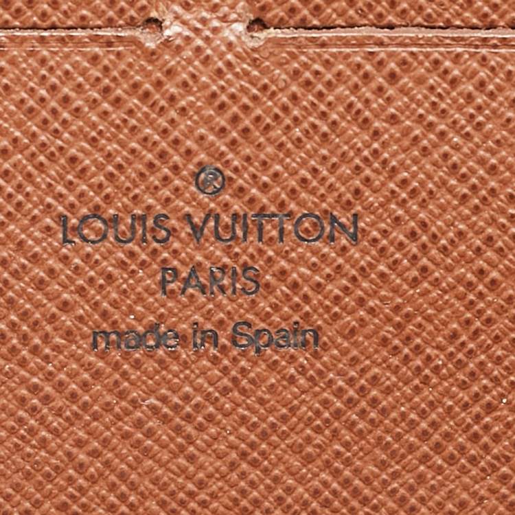 Pre Owned Louis Vuitton Monogram Canvas Zippy Wallet
