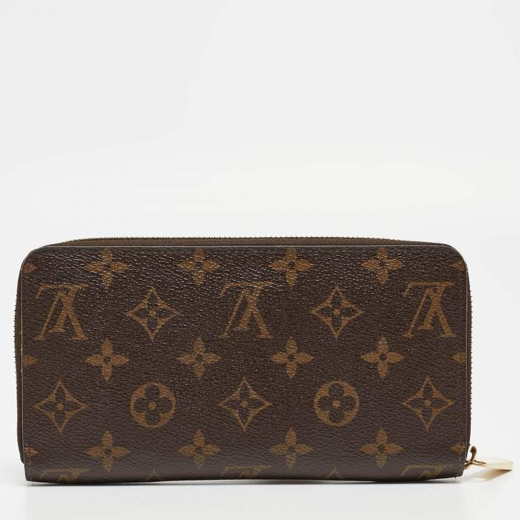 Pre Owned Louis Vuitton Monogram Canvas Zippy Wallet