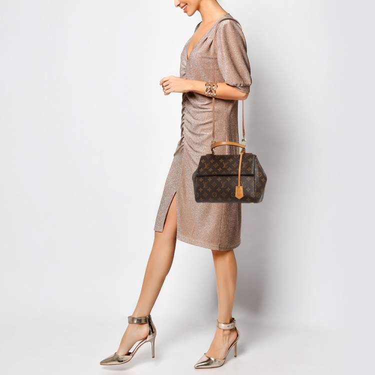 Pre Owned Louis Vuitton Monogram Canvas and Leather Cluny BB Bag