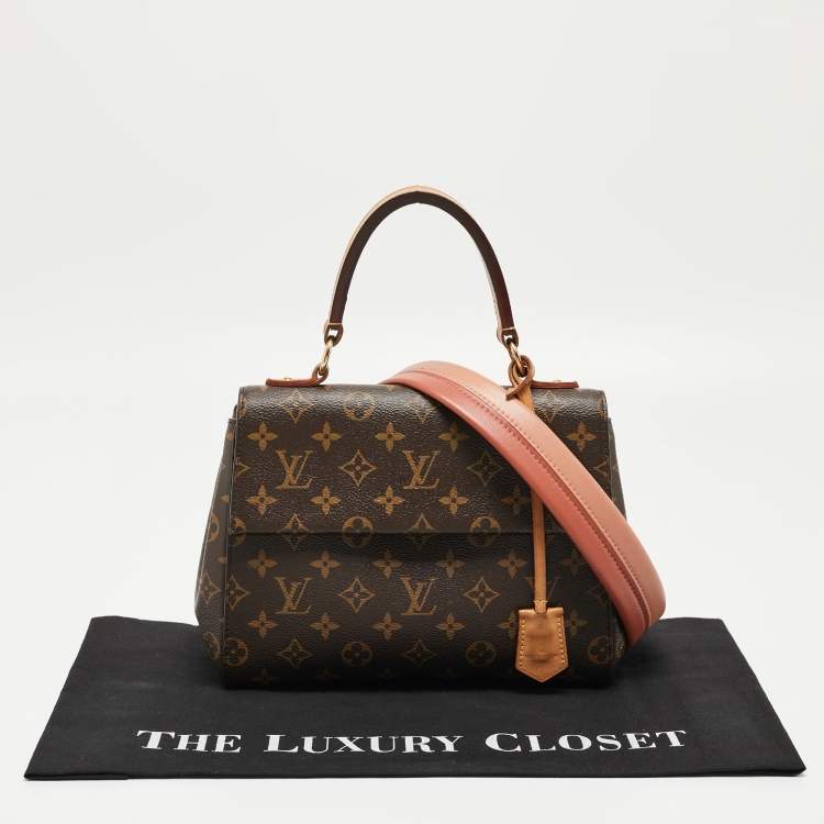 Pre Owned Louis Vuitton Monogram Canvas and Leather Cluny BB Bag