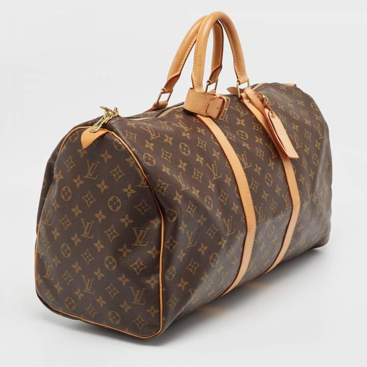 Pre Owned Louis Vuitton Monogram Canvas Keepall 50 Bag