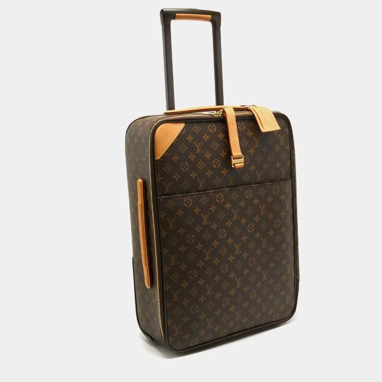 Pre Owned Louis Vuitton Monogram Canvas Business Pegase Legere 55 Luggage