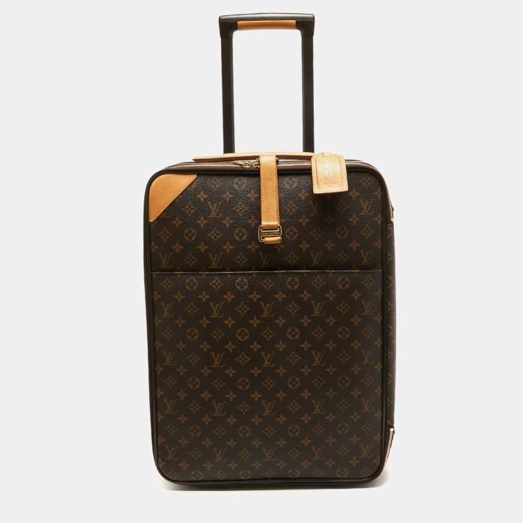 Pre Owned Louis Vuitton Monogram Canvas Business Pegase Legere 55 Luggage