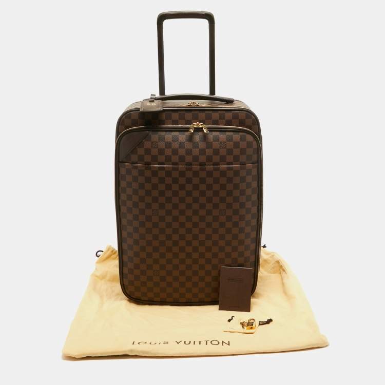 Pre Owned Louis Vuitton Damier Ebene Canvas Business Pegase Legere 55 Luggage