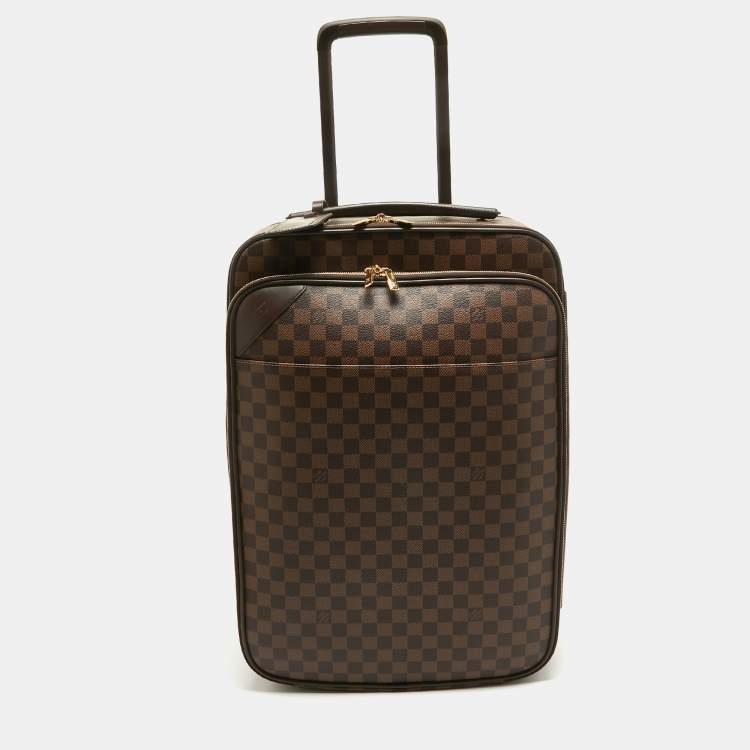 Pre Owned Louis Vuitton Damier Ebene Canvas Business Pegase Legere 55 Luggage