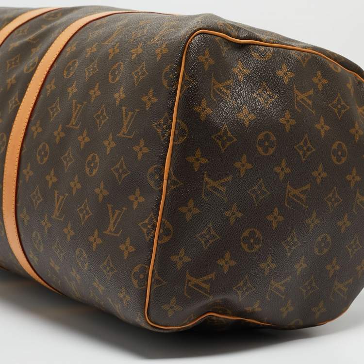 Pre Owned Louis Vuitton Monogram Canvas Keepall 55 Bag