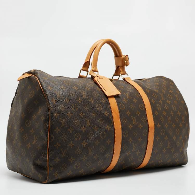 Pre Owned Louis Vuitton Monogram Canvas Keepall 55 Bag