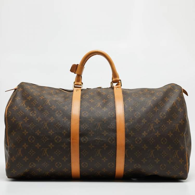 Pre Owned Louis Vuitton Monogram Canvas Keepall 55 Bag