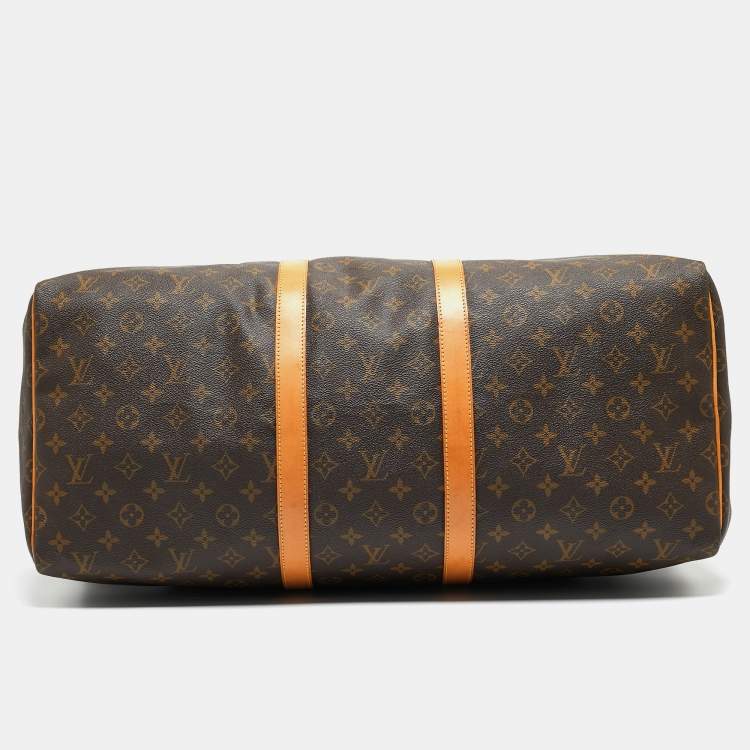Pre Owned Louis Vuitton Monogram Canvas Keepall 55 Bag