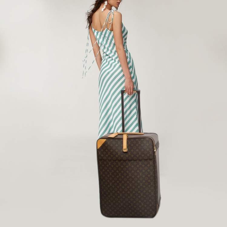 Pre Owned Louis Vuitton Monogram Canvas Pegase 65 Luggage