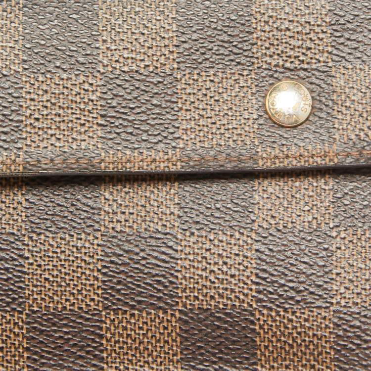 Pre Owned Louis Vuitton Damier Ebene Canvas Accordeon Wallet