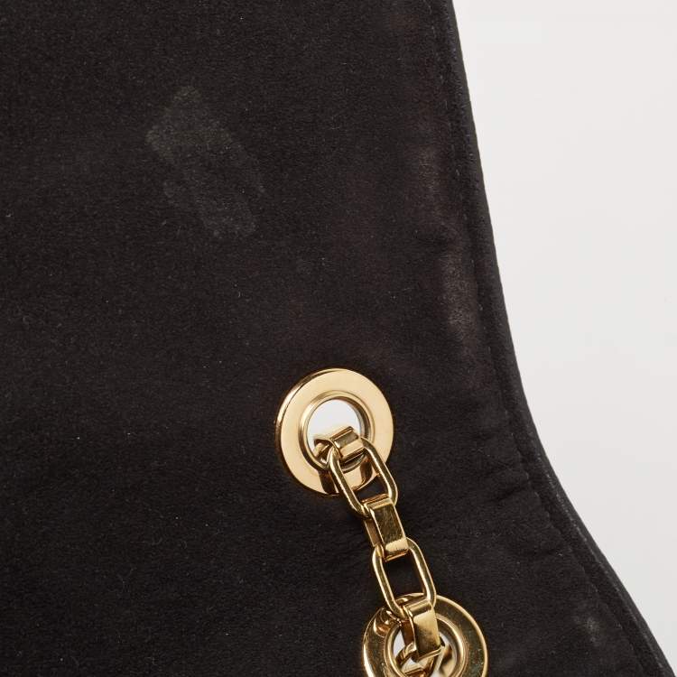 Pre Owned Louis Vuitton Black Monogram Empreinte Leather St Germain MM Bag