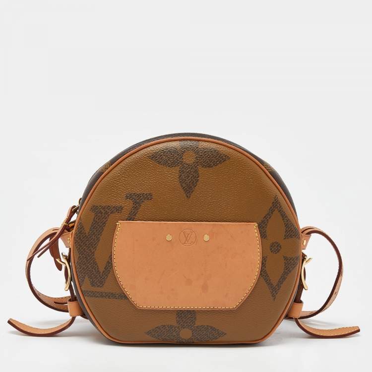 Pre Owned Louis Vuitton Monogram Giant Reverse Canvas Boite Chapeau Souple MM Bag