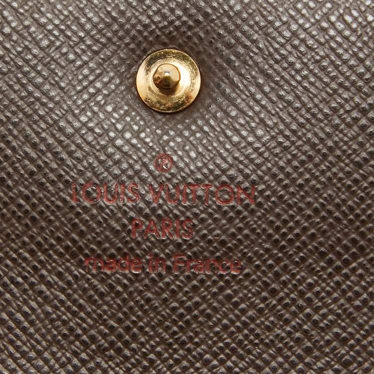 Pre Owned Louis Vuitton Damier Ebene Canvas Sarah Wallet