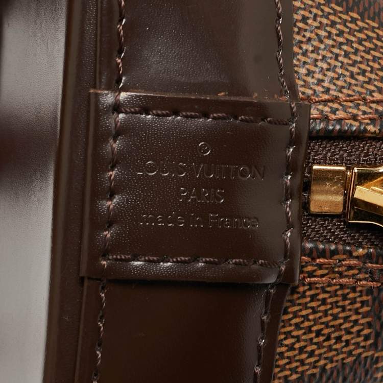 Pre Owned Louis Vuitton Damier Ebene Canvas Alma BB Bag