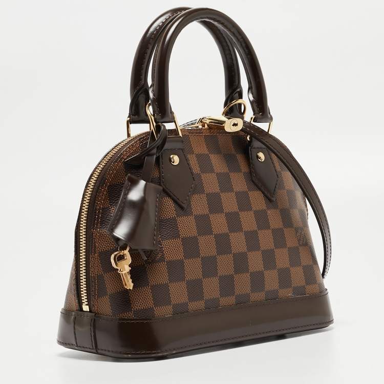Pre Owned Louis Vuitton Damier Ebene Canvas Alma BB Bag