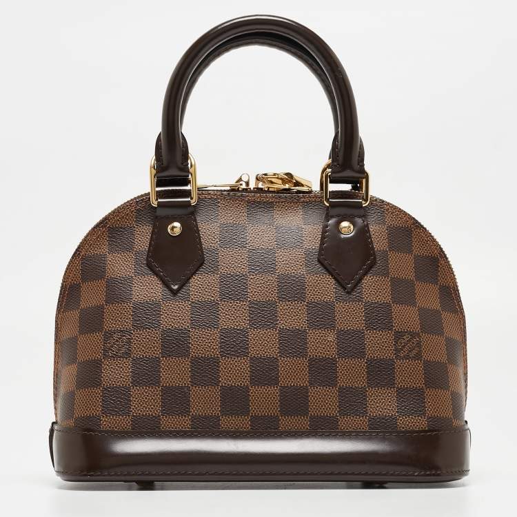Pre Owned Louis Vuitton Damier Ebene Canvas Alma BB Bag