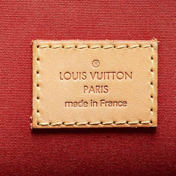 Pre Owned Louis Vuitton Pomme D Amour Monogram Vernis Alma GM Bag