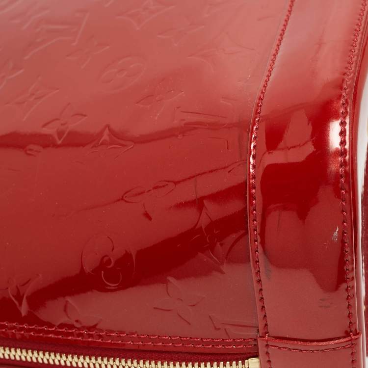 Pre Owned Louis Vuitton Pomme D Amour Monogram Vernis Alma GM Bag