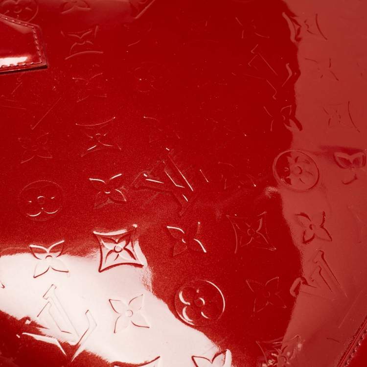 Pre Owned Louis Vuitton Pomme D Amour Monogram Vernis Alma GM Bag