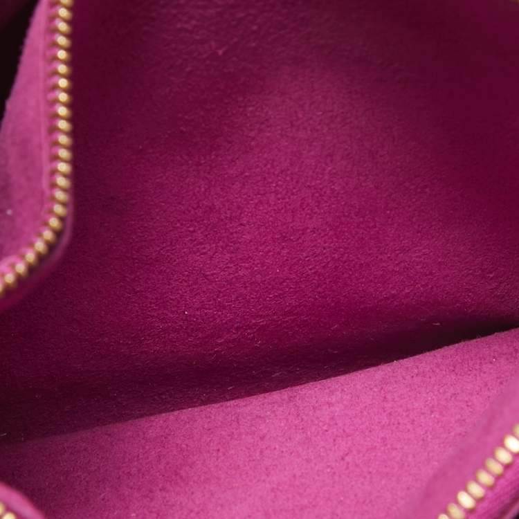 Pre Owned Louis Vuitton Orchid Monogram Embossed Puffy Leather Coussin BB Bag