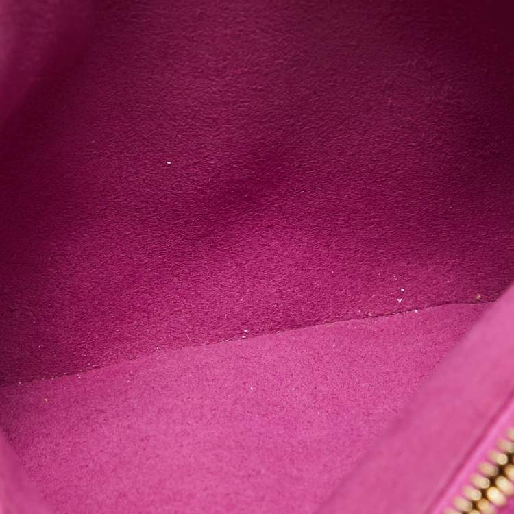 Pre Owned Louis Vuitton Orchid Monogram Embossed Puffy Leather Coussin BB Bag