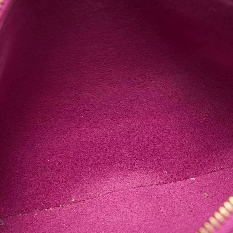 Pre Owned Louis Vuitton Orchid Monogram Embossed Puffy Leather Coussin BB Bag