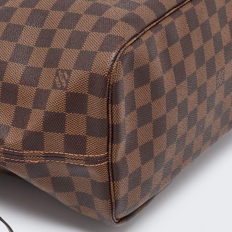 Pre Owned Louis Vuitton Damier Ebene Canvas Neverfull MM Bag