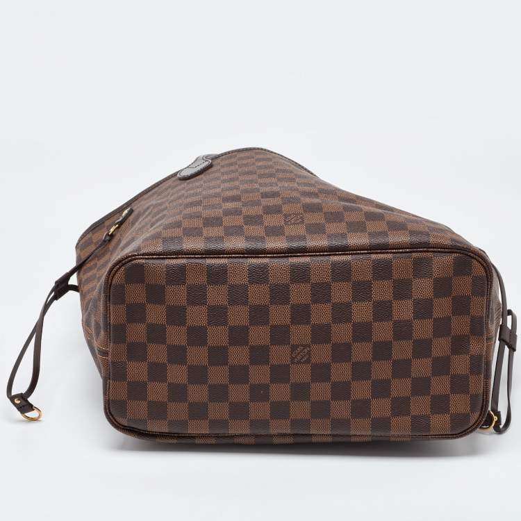 Pre Owned Louis Vuitton Damier Ebene Canvas Neverfull MM Bag