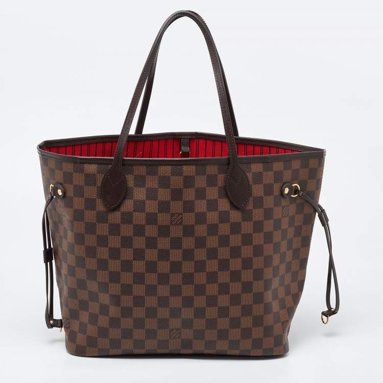 Louis Vuitton Damier Ebene Canvas Neverfull MM Bag Louis Vuitton