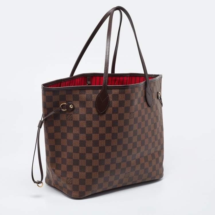 Pre Owned Louis Vuitton Damier Ebene Canvas Neverfull MM Bag