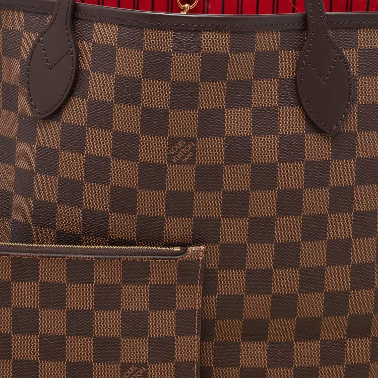 Pre Owned Louis Vuitton Damier Ebene Canvas Neverfull MM Bag