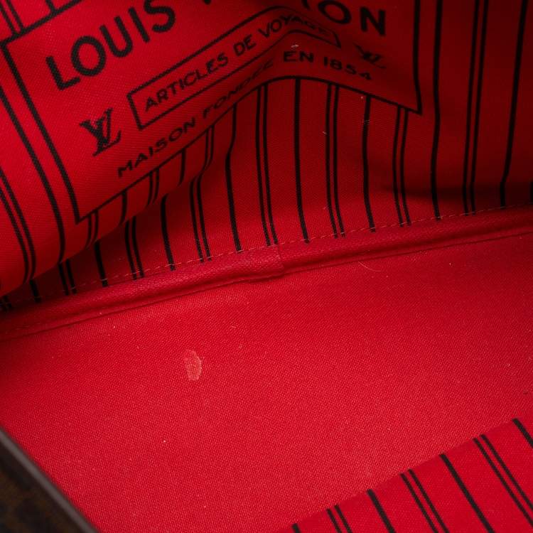 Pre Owned Louis Vuitton Damier Ebene Canvas Neverfull MM Bag