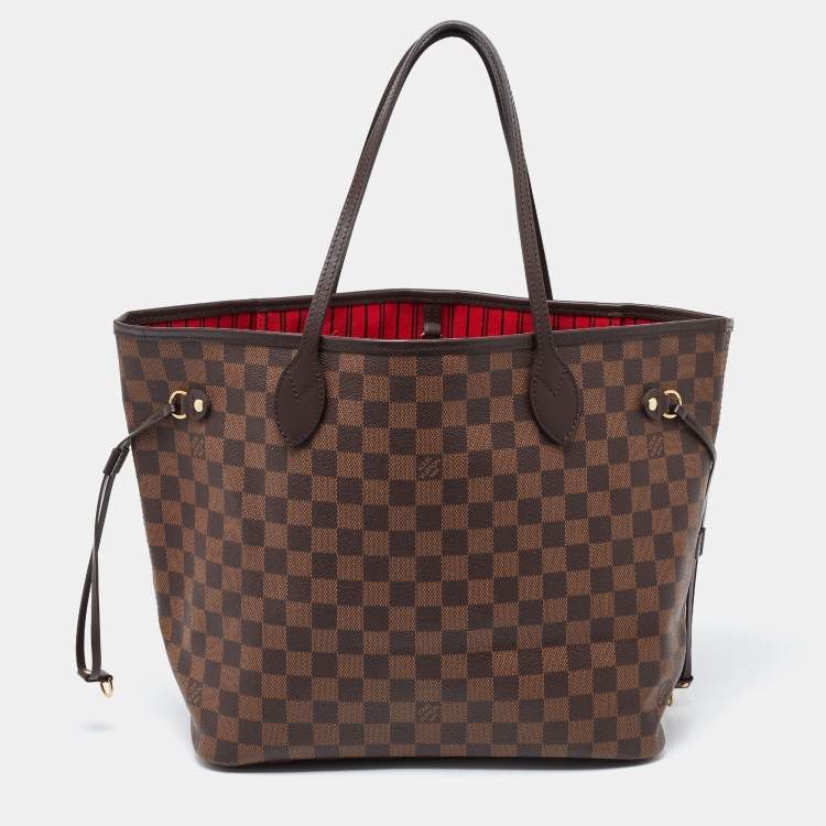Pre Owned Louis Vuitton Damier Ebene Canvas Neverfull MM Bag