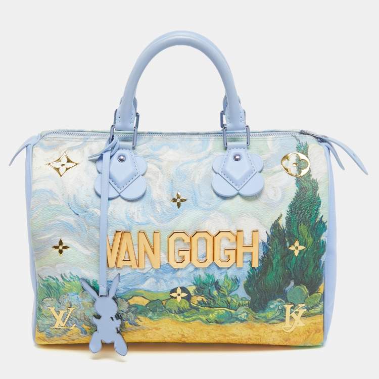 Louis Vuitton Blue Leather Masters Van Gogh Speedy 30 Bag Louis Vuitton ...