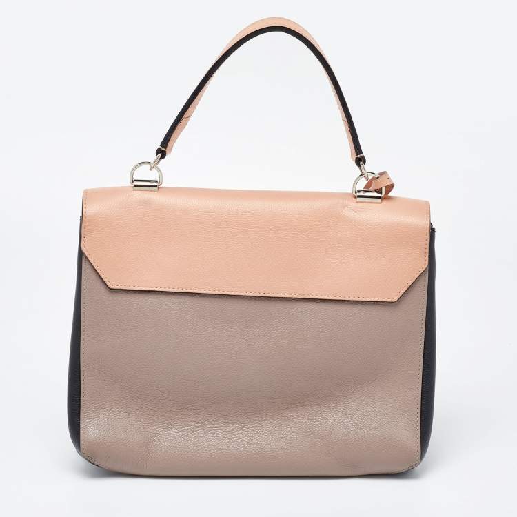 Pre Owned Louis Vuitton Multicolor Leather Lockme II Bag