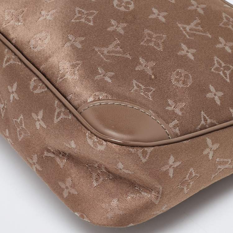 Pre Owned Louis Vuitton Brown Monogram Satin Boulogne Bag