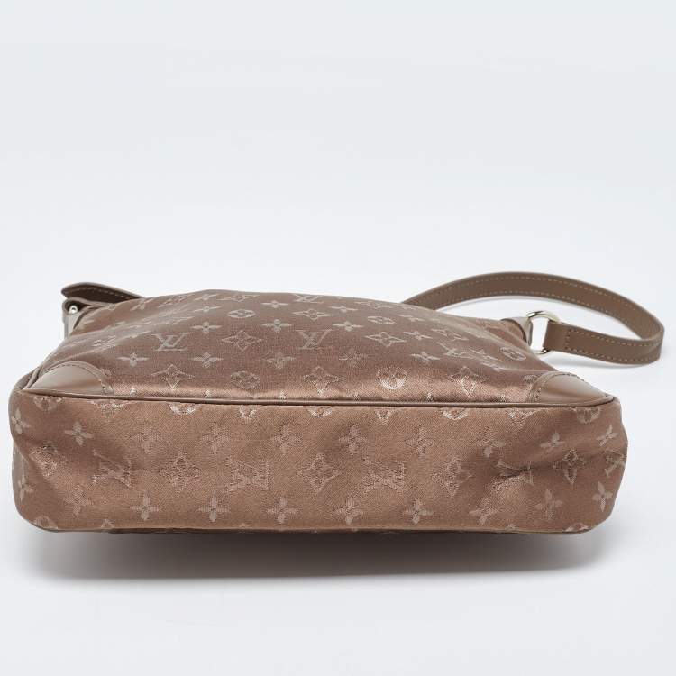 Pre Owned Louis Vuitton Brown Monogram Satin Boulogne Bag