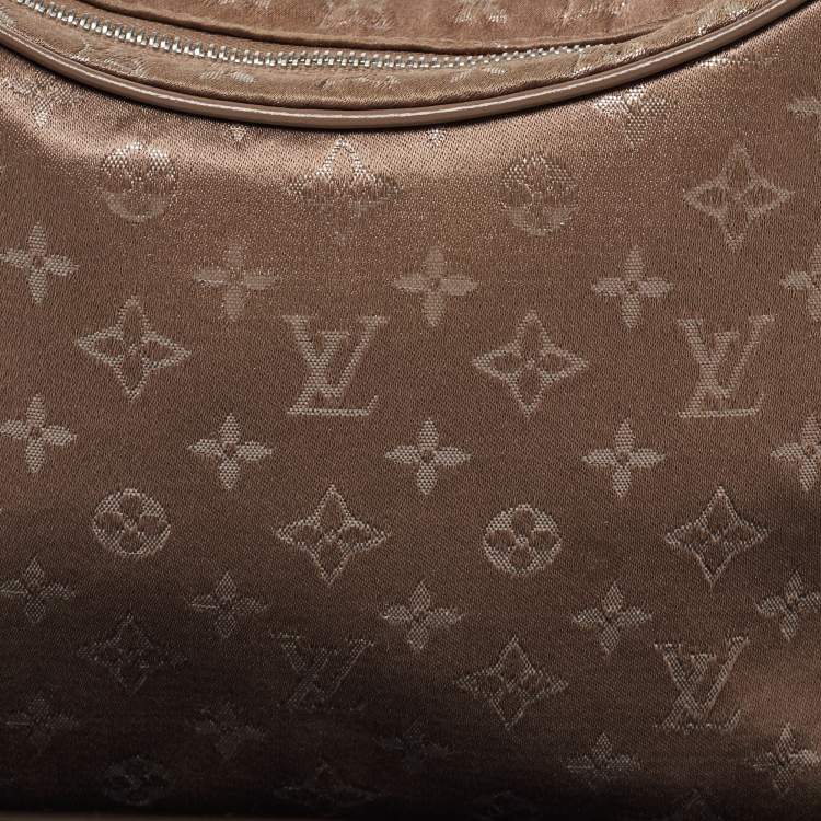 Pre Owned Louis Vuitton Brown Monogram Satin Boulogne Bag