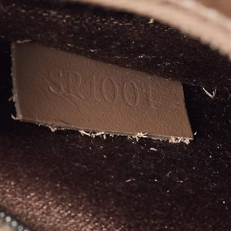 Pre Owned Louis Vuitton Brown Monogram Satin Boulogne Bag